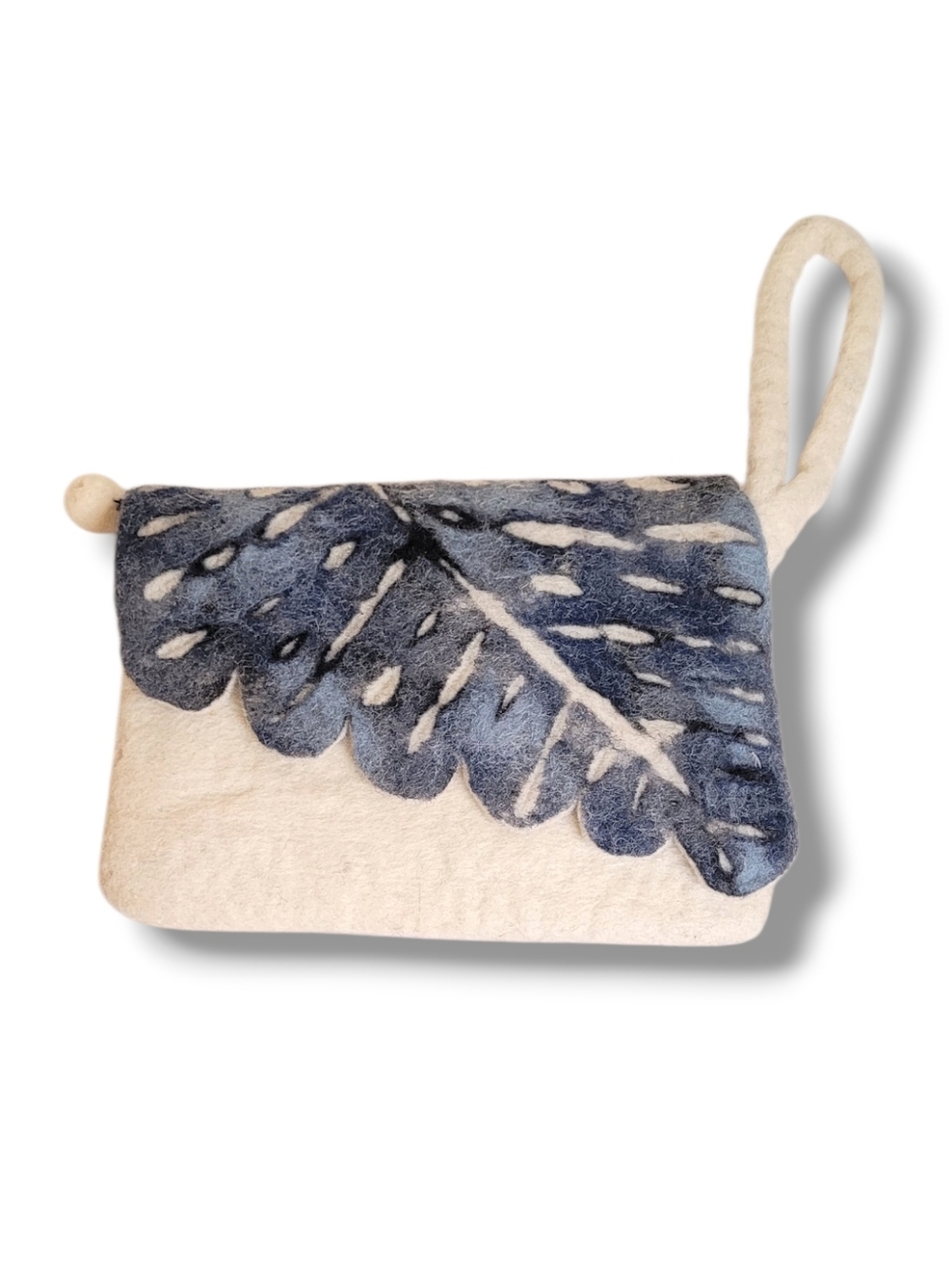 Handmade Felted Wool Clutch Wristlet